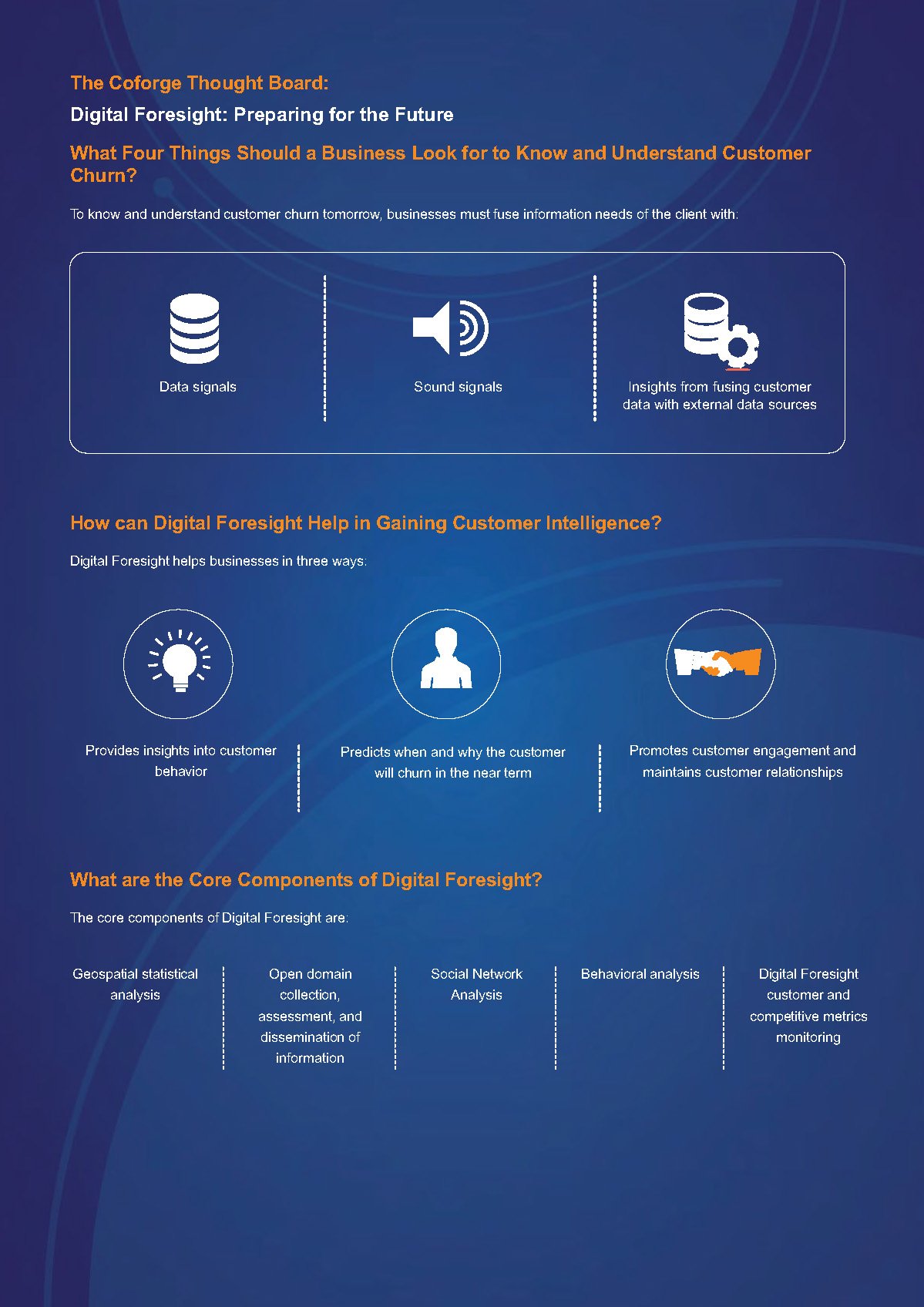 From Hindsight to Insight to Foresigh